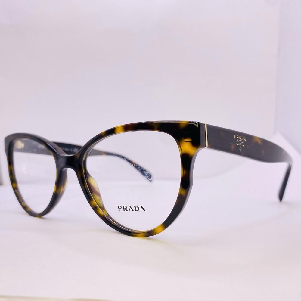 Prada Milano Eyeglasses Frames VPR 01U 2AU-1O1 52 [] 17 140 Havana Tortoise Gold
